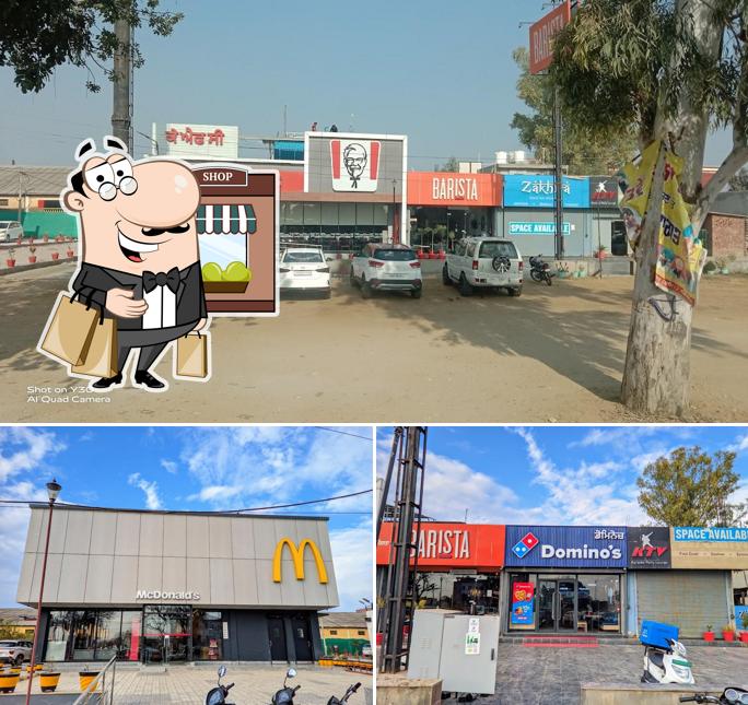 The exterior of KFC