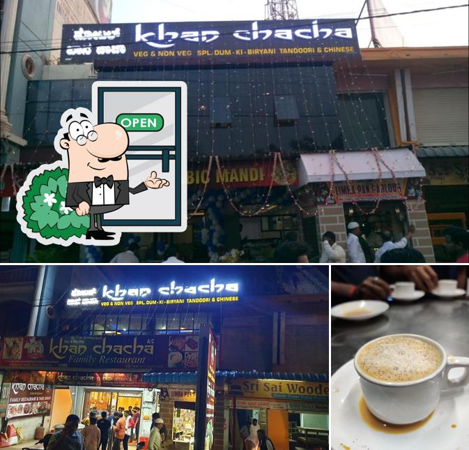 The photo of Khan Chacha Family Restaurant’s exterior and beverage