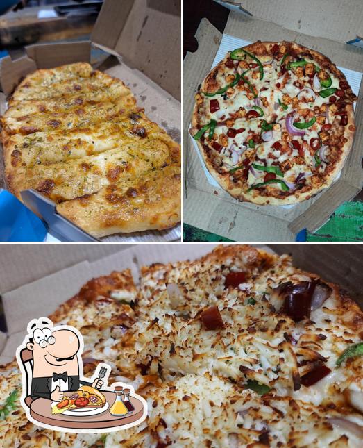 Pick various types of pizza