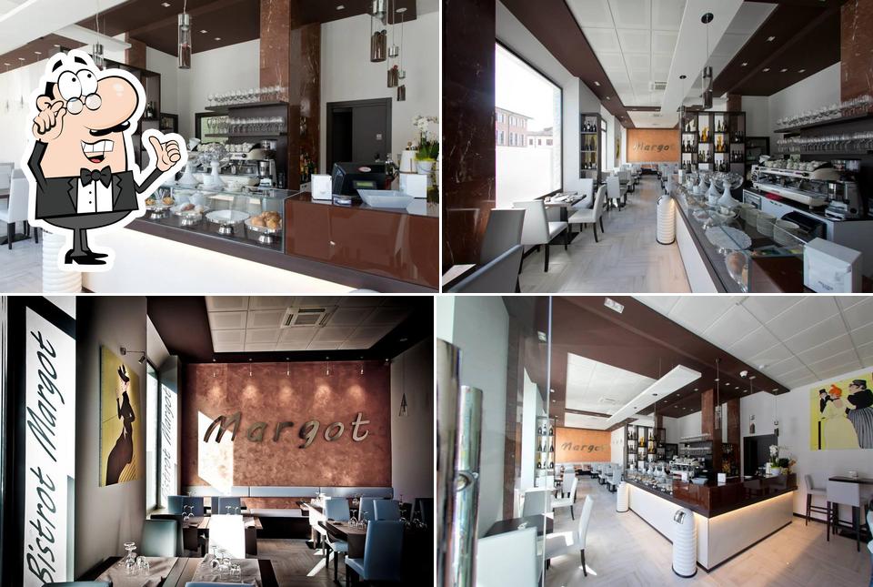 Gli interni di Bistrot Margot