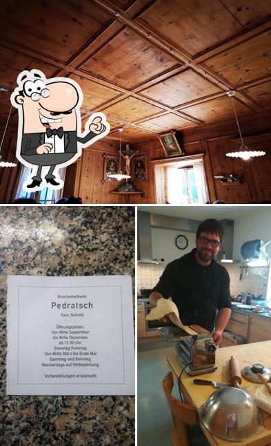 Gli interni di Buschenschank Pedratsch