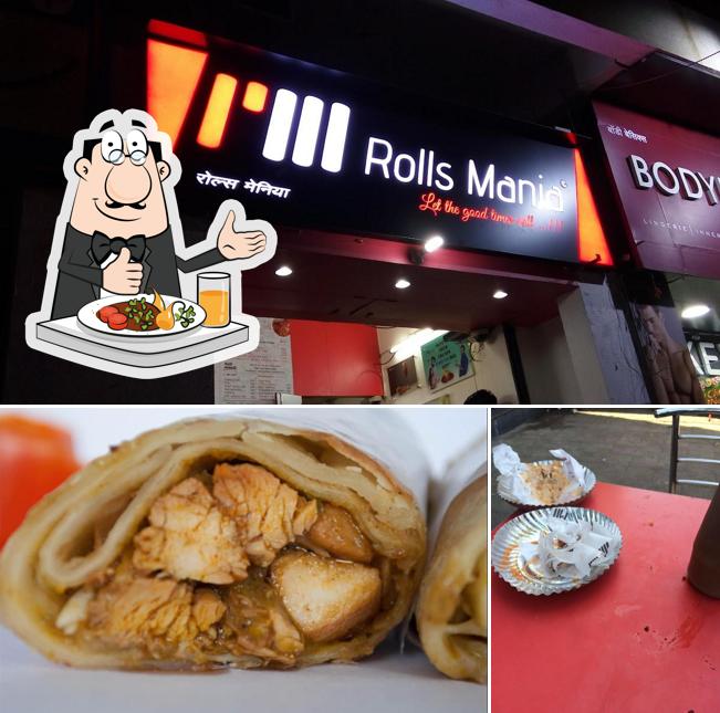 Among different things one can find food and exterior at Rolls Mania
