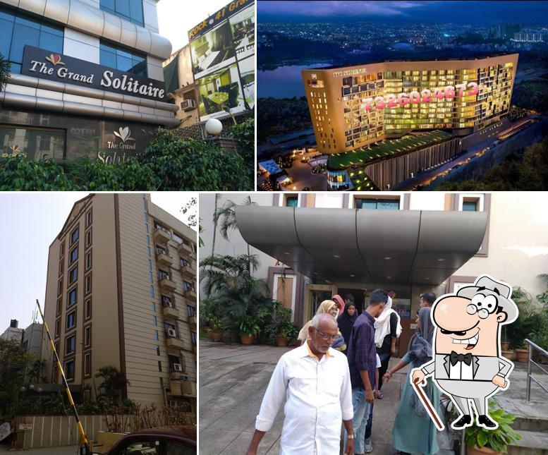 Enjoy the view at the outside area of The Grand Solitaire Hotel