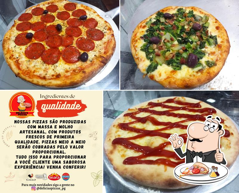 No Delícia's Pizzas Delivery, você pode pedir pizza
