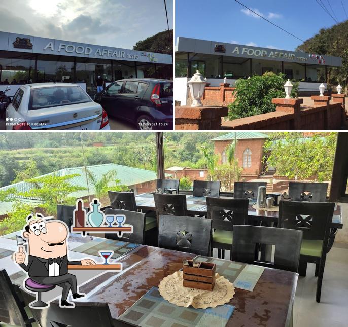 The interior of A food Affair Resto Mahabaleshwar