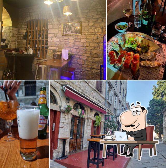 Gli interni di Boca Wine Bar