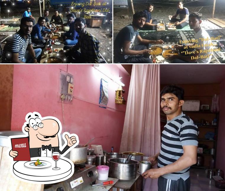 Meals at Dave's Rajasthani " Dal-Bati "