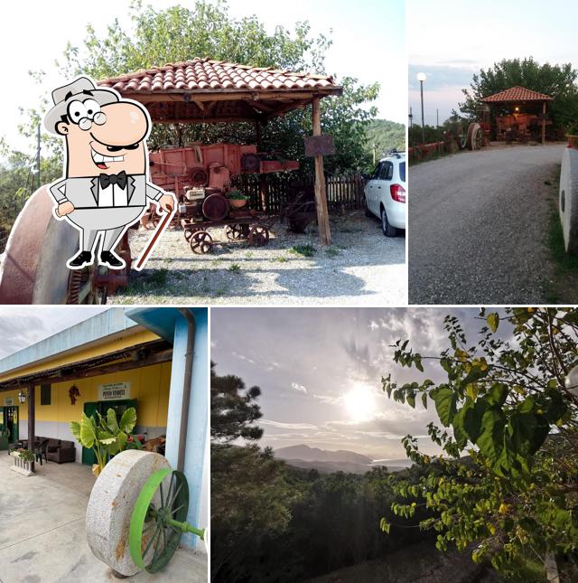 Goditi la vista dall'area esterna di La Valle Del Lupo