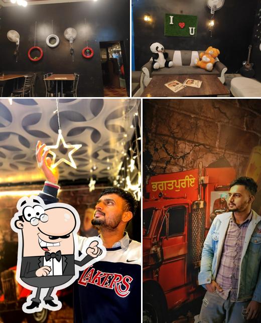 Among different things one can find interior and exterior at Moonlight Cafe