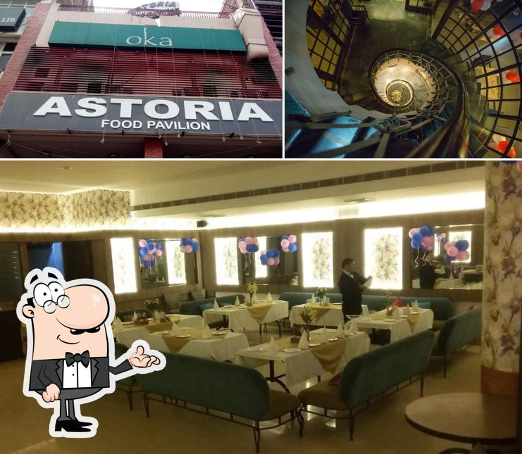 Among different things one can find interior and exterior at Astoria Food Pavilion