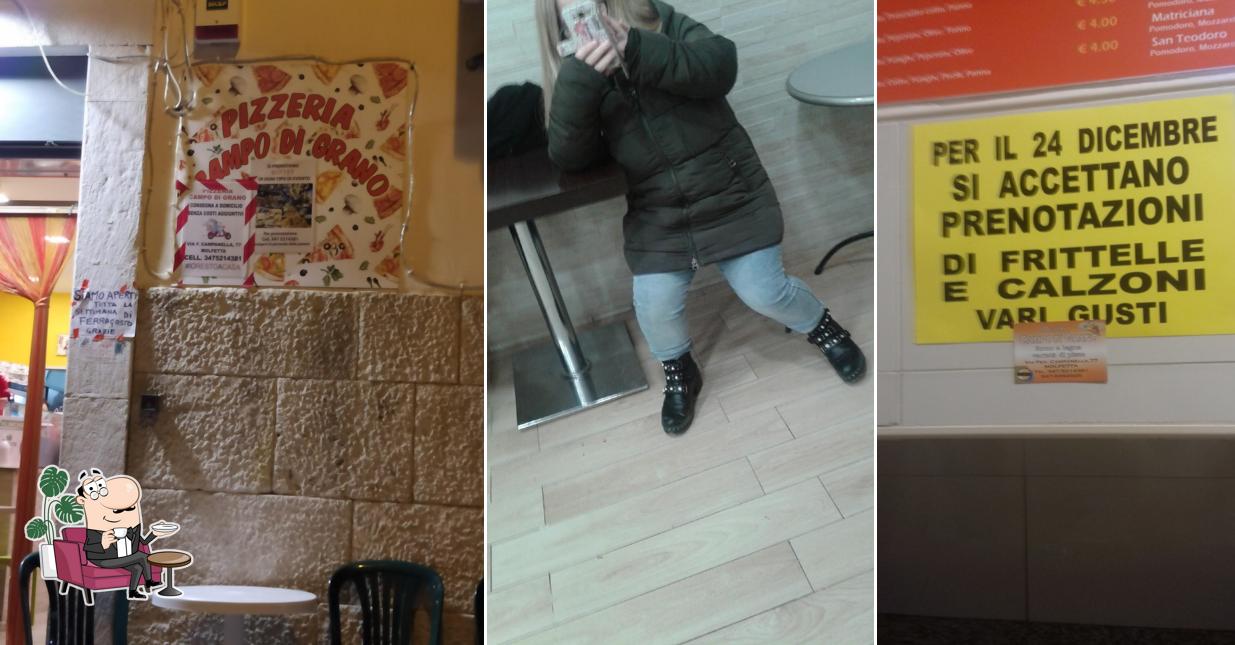 Gli interni di Pizzeria Campo Di Grano