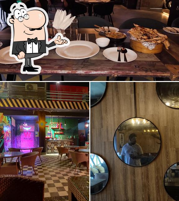 The interior of W Restro Cafe