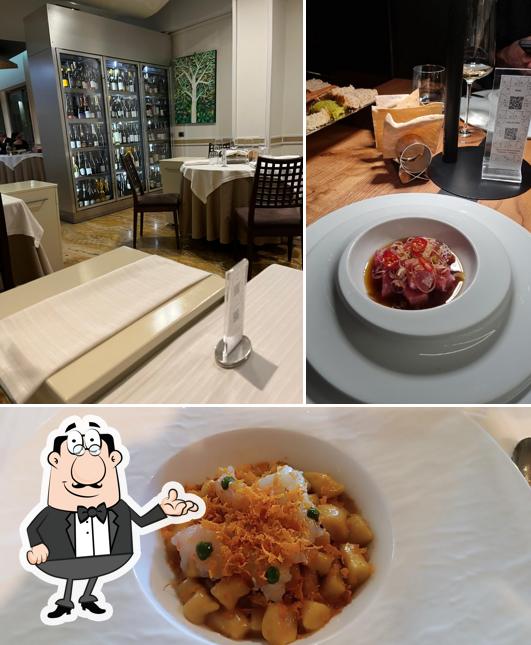 Guarda la immagine che mostra la interni e cibo di Agorà