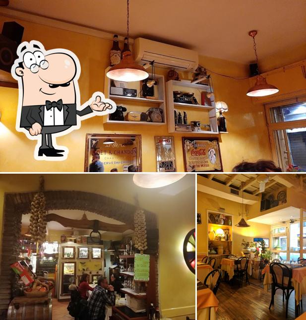 Gli interni di Al 19 Trattoria