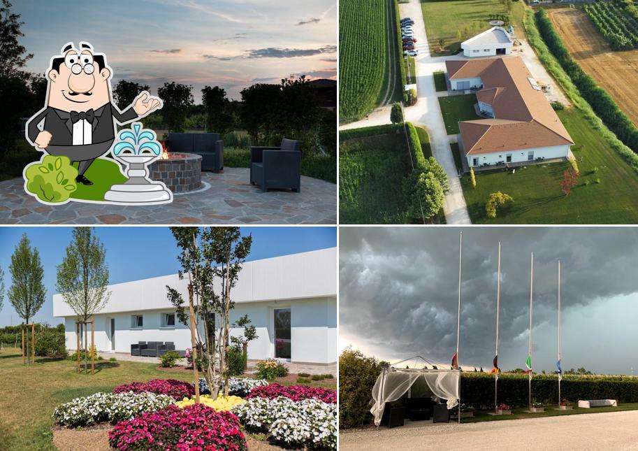 Puoi goderti l'aria fresca da seduto all'esterno di Country House Campofiore