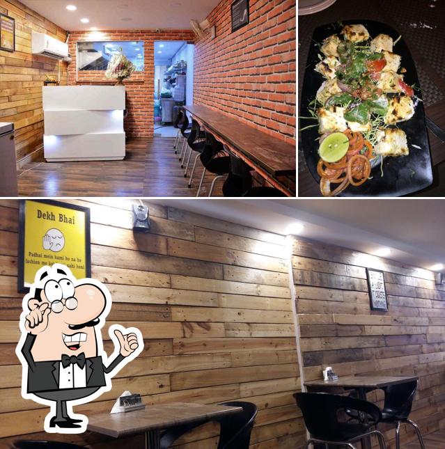 This is the image depicting interior and food at DELHI STREET'S RESTAURANT
