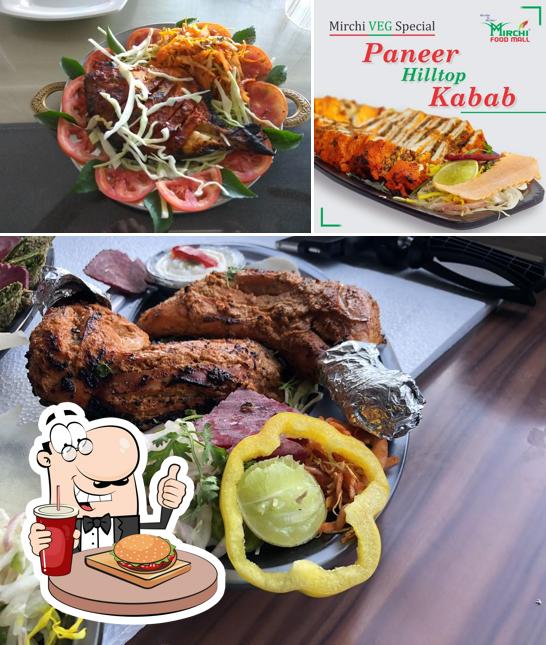 Get a burger at Mirchi Food Mall - Best Veg & Non-Veg Restaurant in Miraj Family Restaurant Corporate Dine