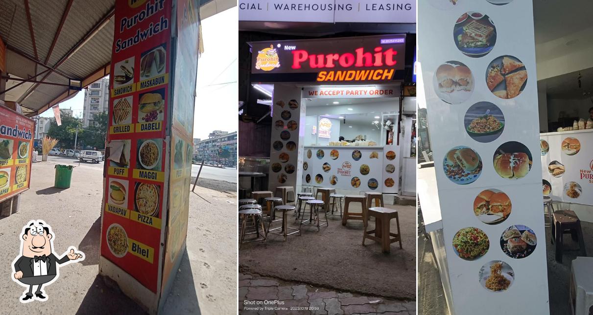 The interior of New Purohit Sandwich
