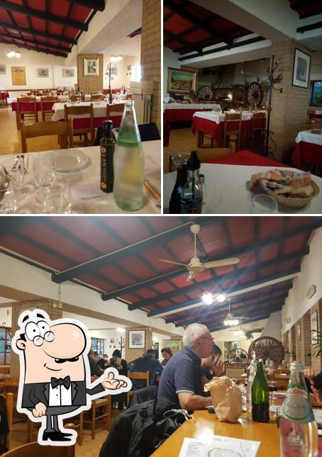 Gli interni di Trattoria Da Lupi
