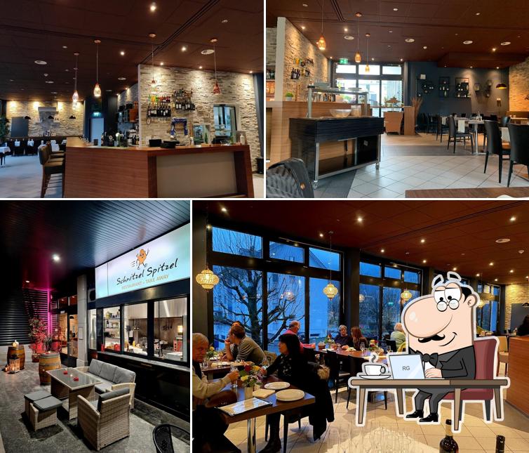 Dai un'occhiata agli interni di Schnitzel Spitzel Restaurant & Take Away