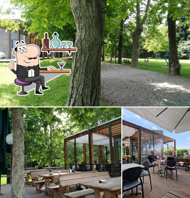 Gli interni di Bicigrill Affi