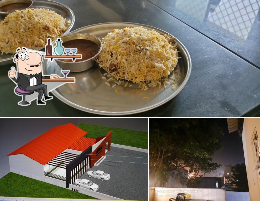 The interior of Hotel Shreenath Biryani House