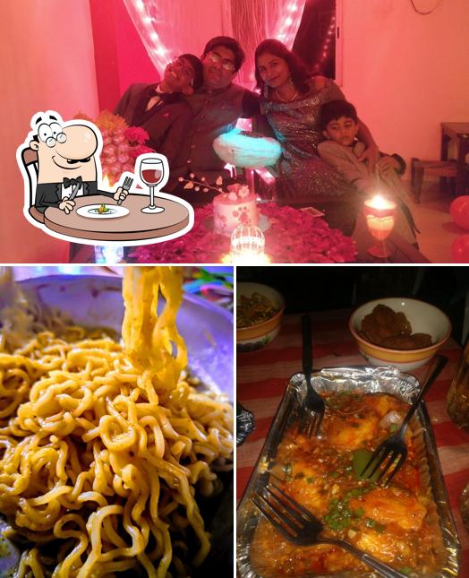 Food at Maggi House & Cafe. Candle Light Surprise Celebration