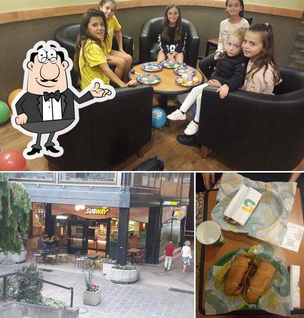 Gli interni di Subway Meran