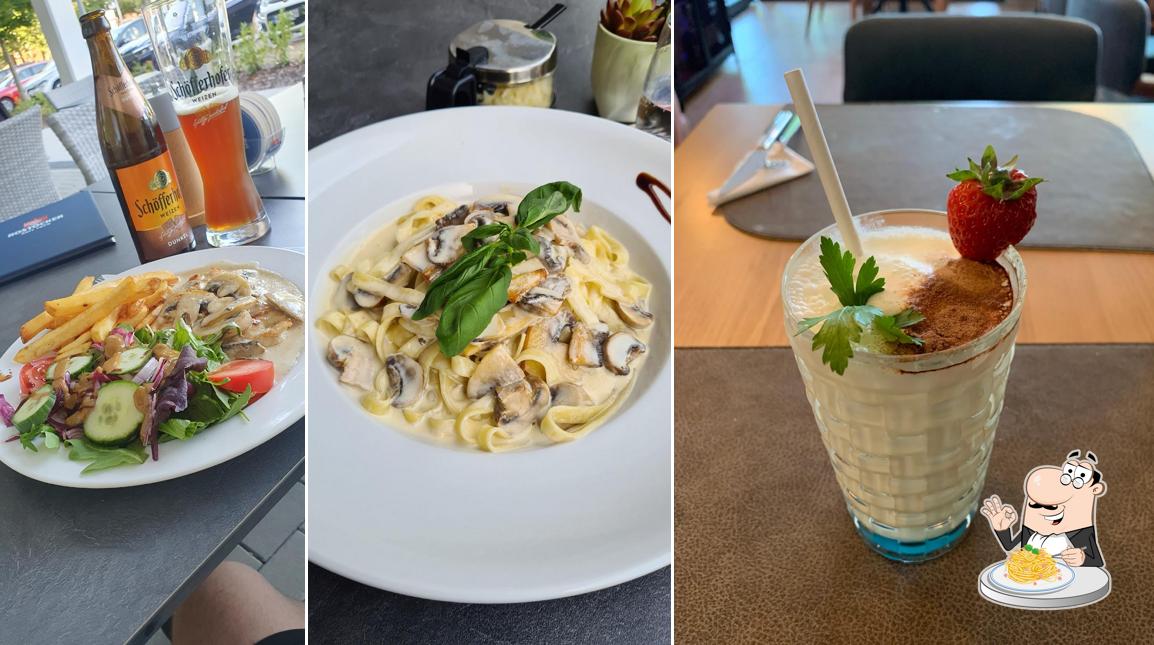 Spaghetti à la carbonara à Gabbiano Restaurant