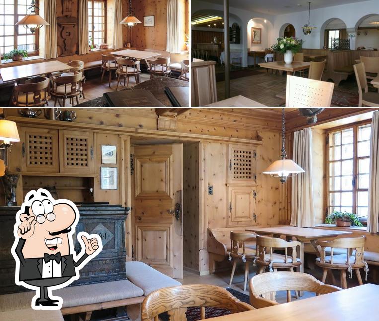 Gli interni di Hotel Post