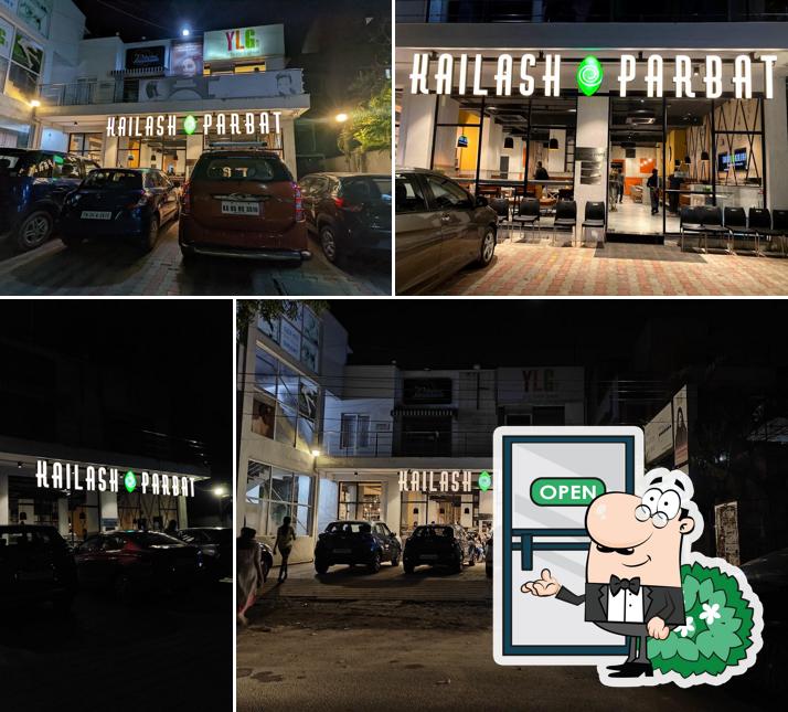 The exterior of Kailash Parbat- Pure Vegetarian Restaurant