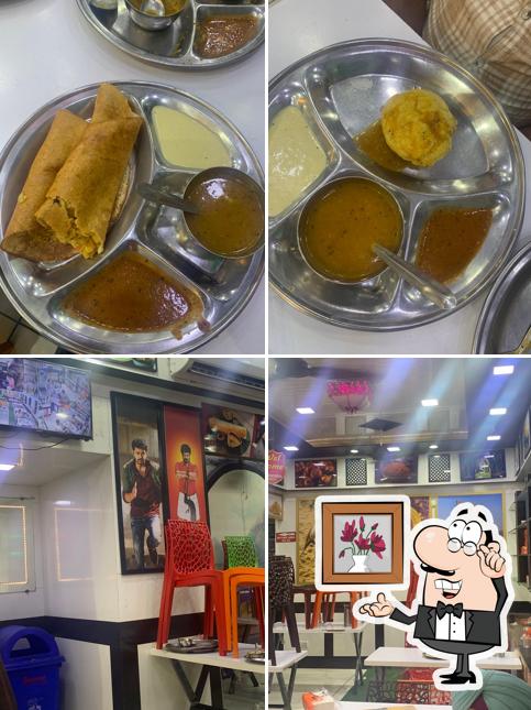 The picture of Madrasi South Indian Restaurant Dosa Idli Vada’s interior and food
