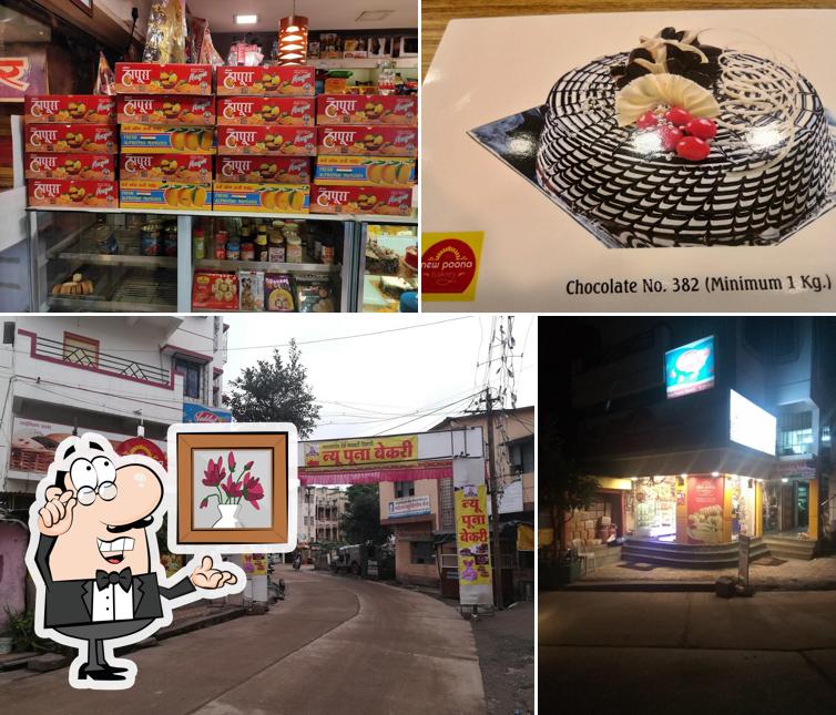 The image of New Poona Bakery’s interior and exterior
