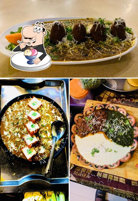 Pritam family Restaurant serves a variety of sweet dishes