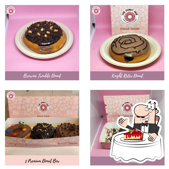 The Donut Hub offers a variety of desserts