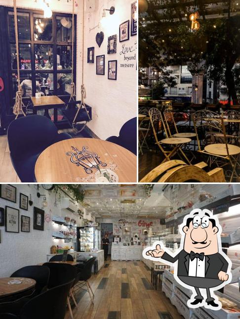 The interior of Binge Bakery Delhi
