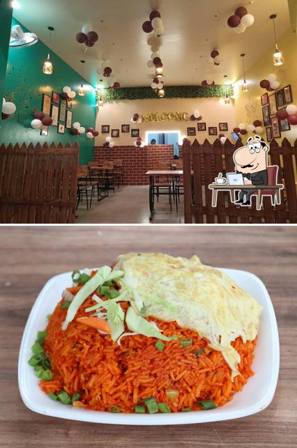 The interior of Cafe Durga, PanCard Club Road, Baner, Pune