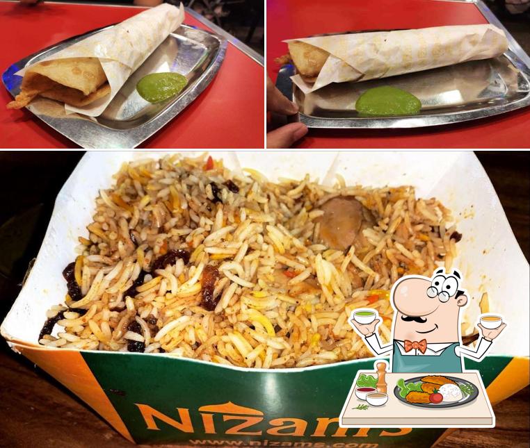 Food at Nizam's Kathi Kabab