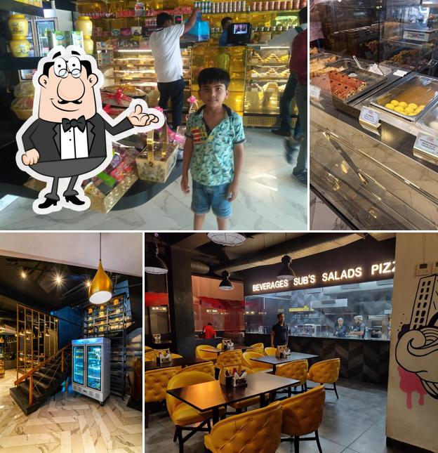 The interior of Lakshya Sweets and Bakery, Urban Estate, Jind, Haryana