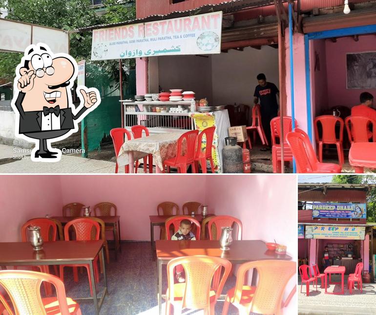 The interior of Pradeep Dhaba