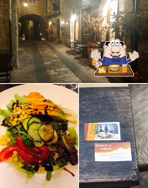 Cibo al Ostera pozzo della mensa