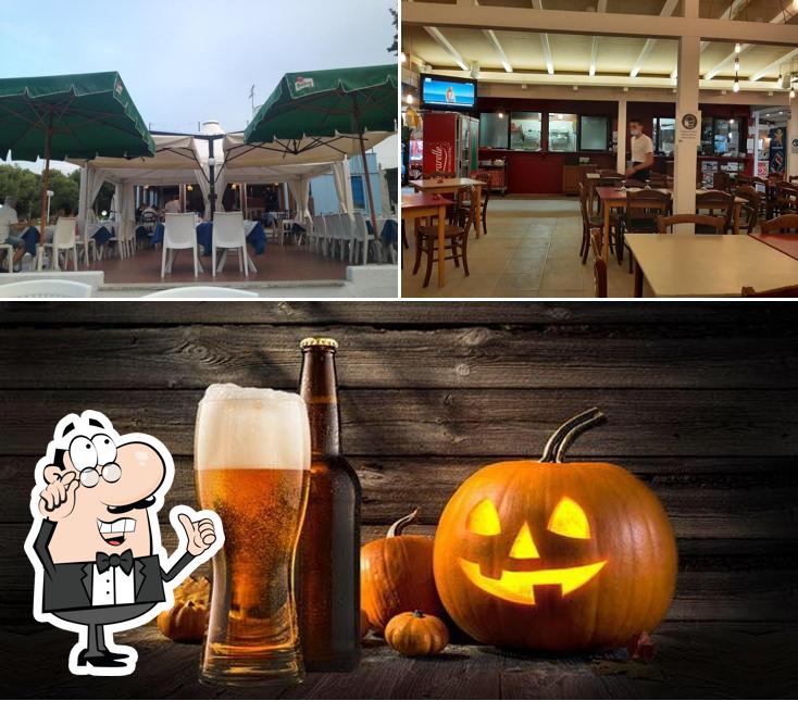 La interni e birra del ristorante