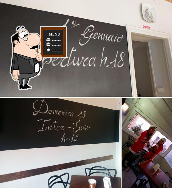 La foto della lavagna e interni di Verderame Cafè
