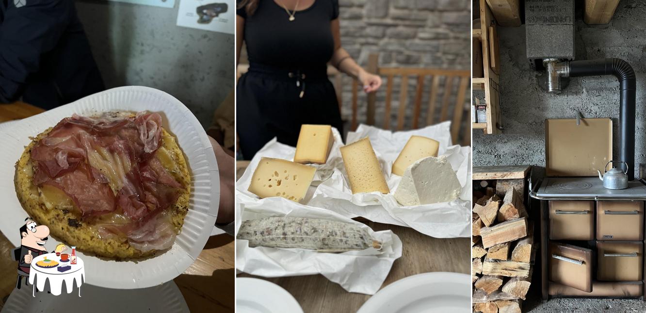 Piatto di formaggi al Crotto Frasnino