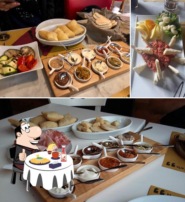 Piatto di formaggi al Osteria T Gella