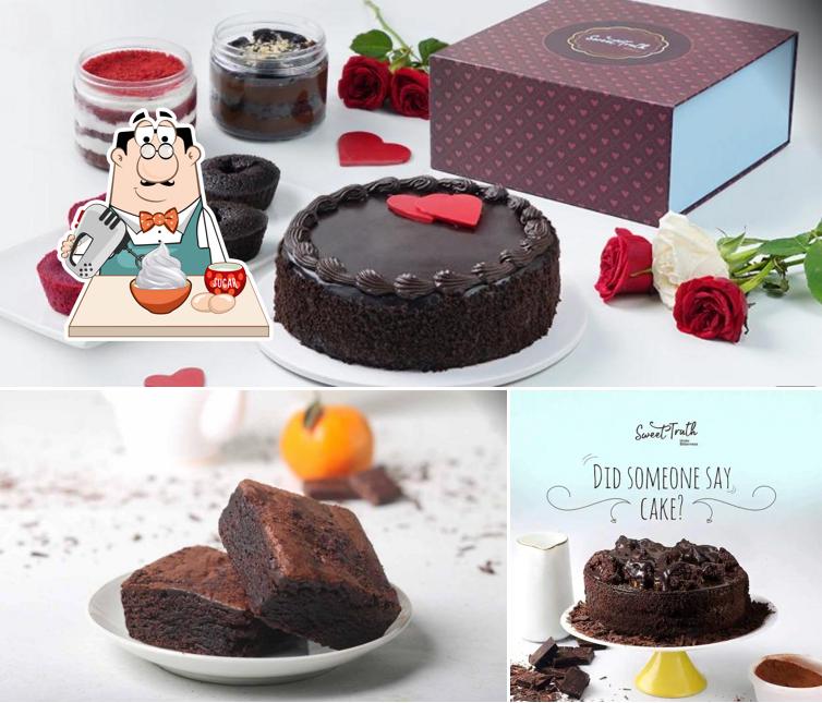 Sweet Truth T Point Hingna serves a selection of desserts