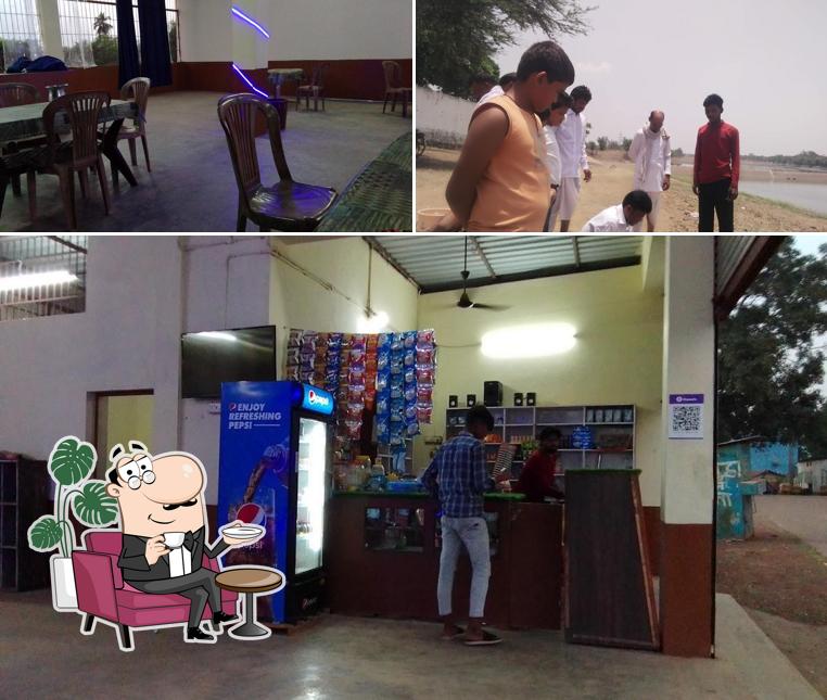 The restaurant's interior and exterior