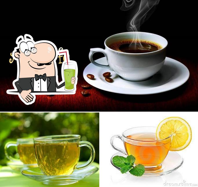 Enjoy a drink at Anu Cafe