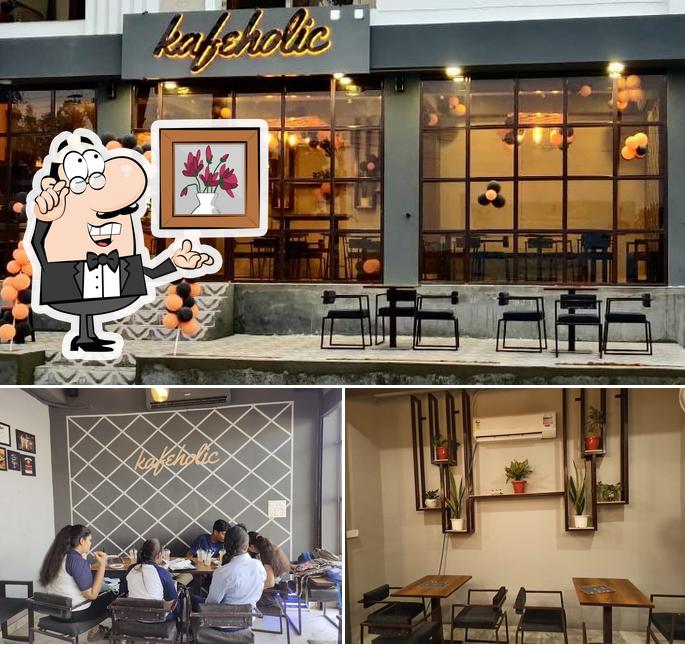 Take a seat at one of the tables at Kafeholic