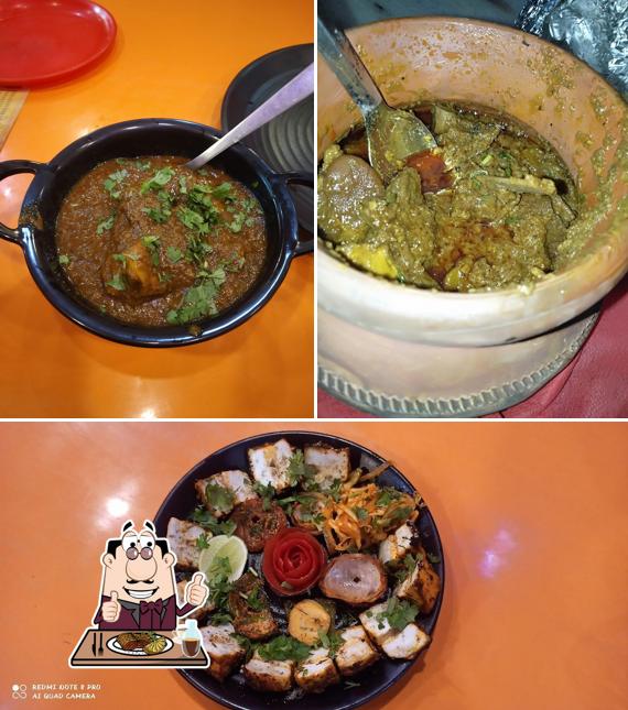 Order meat dishes at CHAMPARAN VEG NON VEG POINT